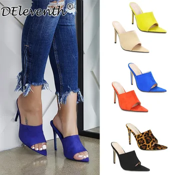 2020 spring summer new large size high heel women's shoes trend outdoor slippers fish mouth pointed high heels slippers.
2020 spring summer new large size high heel women's shoes trend outdoor slippers fish mouth pointed high heels slippers.