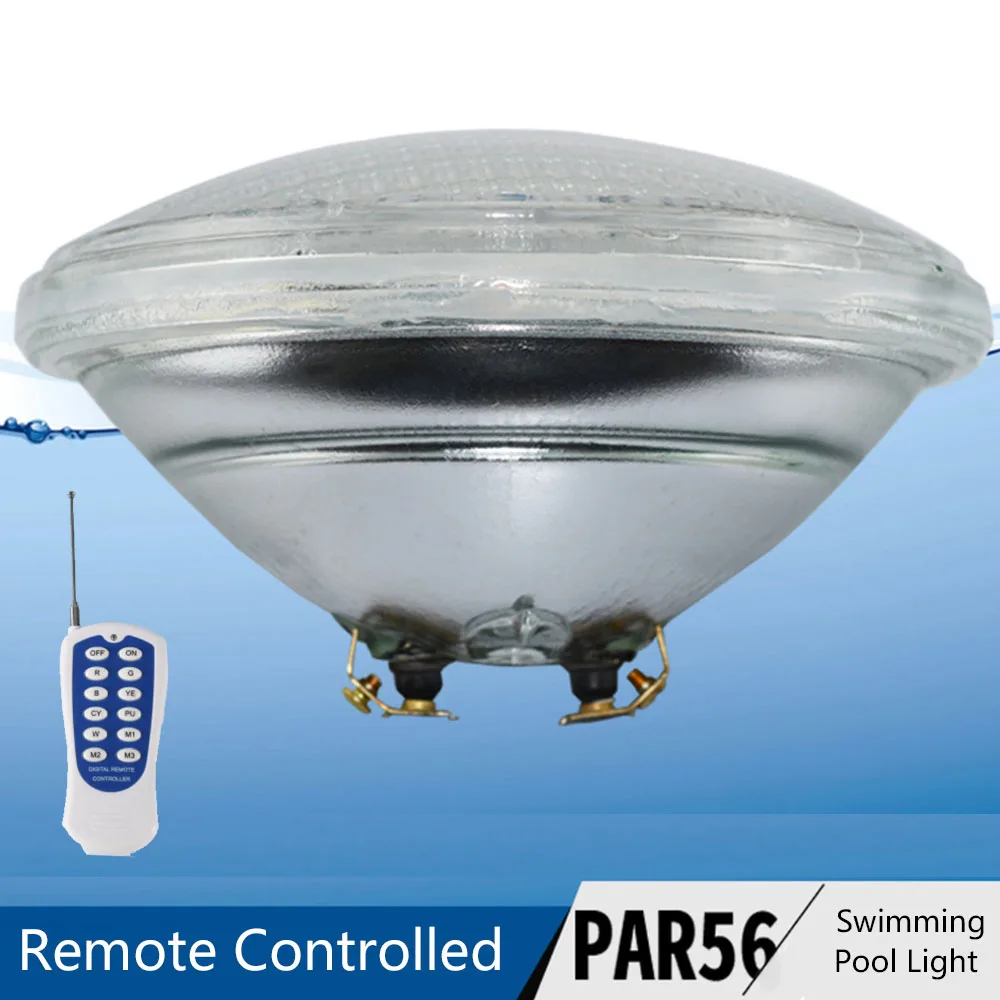 

12V PAR56 LED Swimming Pool Light Flushbonading Color Changing Underwater Spotlight Remote Controlled Pond lights 6W 9W 18W 54W