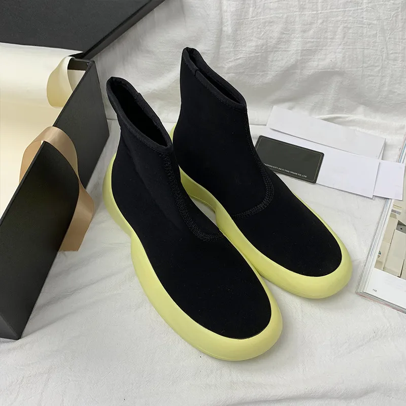 Chic Knitting Boots Women Slip on Shoes Women Runway Botas Mujer Elastic Bota Feminina Casual Botines Mujer 2019 Autumn Footwear
Chic Knitting Boots Women Slip on Shoes Women Runway Botas Mujer Elastic Bota Feminina Casual Botines Mujer 2019 Autumn Footwear