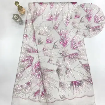 2020 hot sale embroidered net lace fabric with shining sequins african lace nigeria tulle net fabric for fashion dress
2020 hot sale embroidered net lace fabric with shining sequins african lace nigeria tulle net fabric for fashion dress