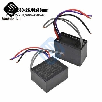 CBB61 Starting Capacitance AC Fan Capacitor 5 Wires 2.5/4.2/7UF/600/450V AC Terminal Ceiling Fan Motor Rectangle Capacitor
CBB61 Starting Capacitance AC Fan Capacitor 5 Wires 2.5/4.2/7UF/600/450V AC Terminal Ceiling Fan Motor Rectangle Capacitor