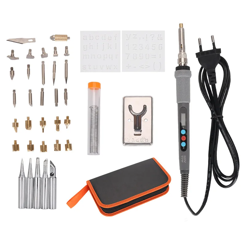 Digital Dual-Use Constant Temperature Thermostat Soldering Iron Pyrography Set Lettering Woodworking Carving Pyrography Luo Iron
Digital Dual-Use Constant Temperature Thermostat Soldering Iron Pyrography Set Lettering Woodworking Carving Pyrography Luo Iron