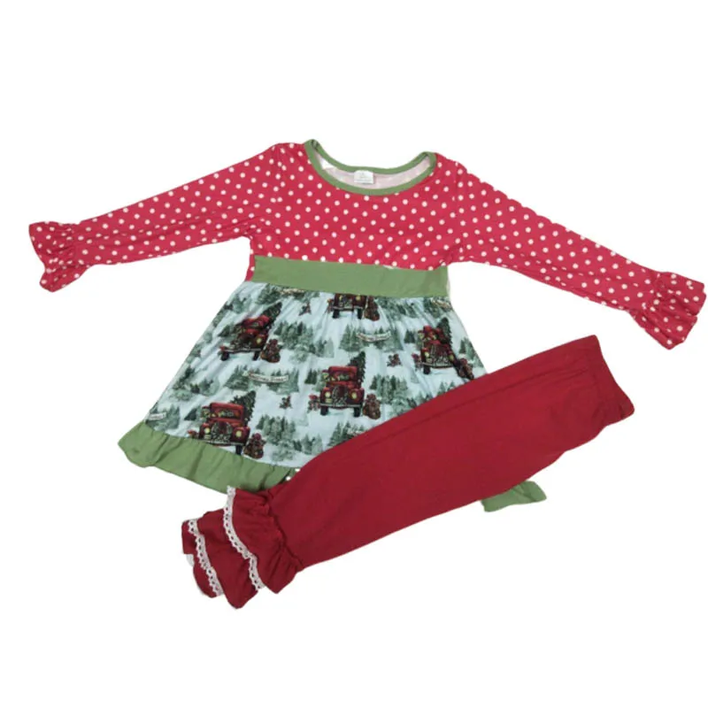 New Kids Children's Boutique Outfits Fall and Winter Baby Clothing For Girls Tree and car print set
New Kids Children's Boutique Outfits Fall and Winter Baby Clothing For Girls Tree and car print set