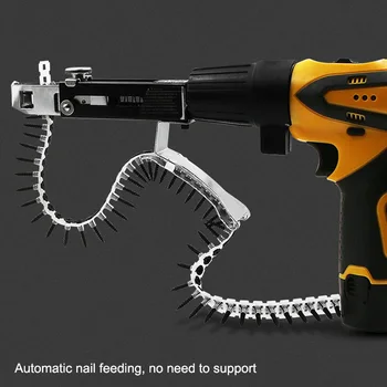 1pcs Automatic Chain Nail Machine Adapter Screw Machine for Electric Drill Woodworking Tool Cordless Power Drill Attachment New
1pcs Automatic Chain Nail Machine Adapter Screw Machine for Electric Drill Woodworking Tool Cordless Power Drill Attachment New