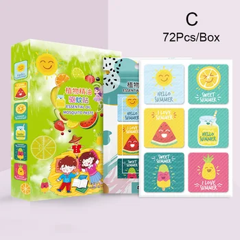 72pcs/box Mosquito Repellent Stickers Patches Cartoon Pure Plant Essential Oil Stickers for Baby Kid PAK55
72pcs/box Mosquito Repellent Stickers Patches Cartoon Pure Plant Essential Oil Stickers for Baby Kid PAK55