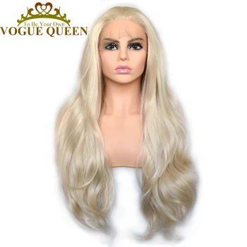 Vogue Queen Light Golden Blonde Natural Wave Long Lace Front Wig Synthetic Lace Wigs for Women
Vogue Queen Light Golden Blonde Natural Wave Long Lace Front Wig Synthetic Lace Wigs for Women