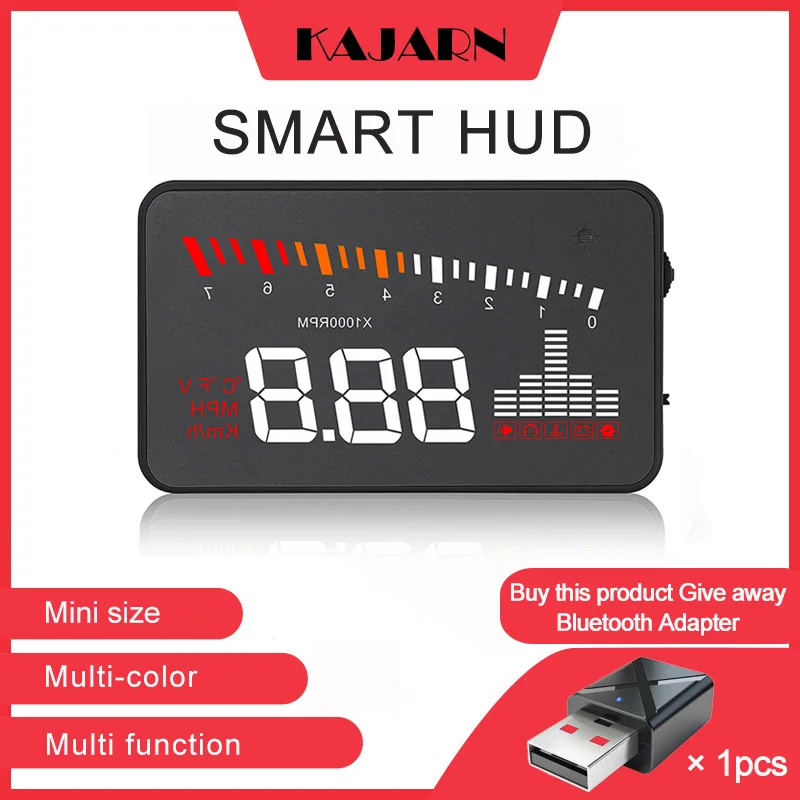 KAJARN HUD Head Up Display X5 OBD2 Speedometer Windshield Projector RPM Speed Voltage Alarm Car EU HUD Display car electronics
KAJARN HUD Head Up Display X5 OBD2 Speedometer Windshield Projector RPM Speed Voltage Alarm Car EU HUD Display car electronics