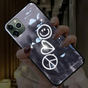 X-it Smart Led Glow Case For iPhone 11 Pro Case Cover For iPhone 11 Max Case Color Light Smiling Face Glass shell
X-it Smart Led Glow Case For iPhone 11 Pro Case Cover For iPhone 11 Max Case Color Light Smiling Face Glass shell