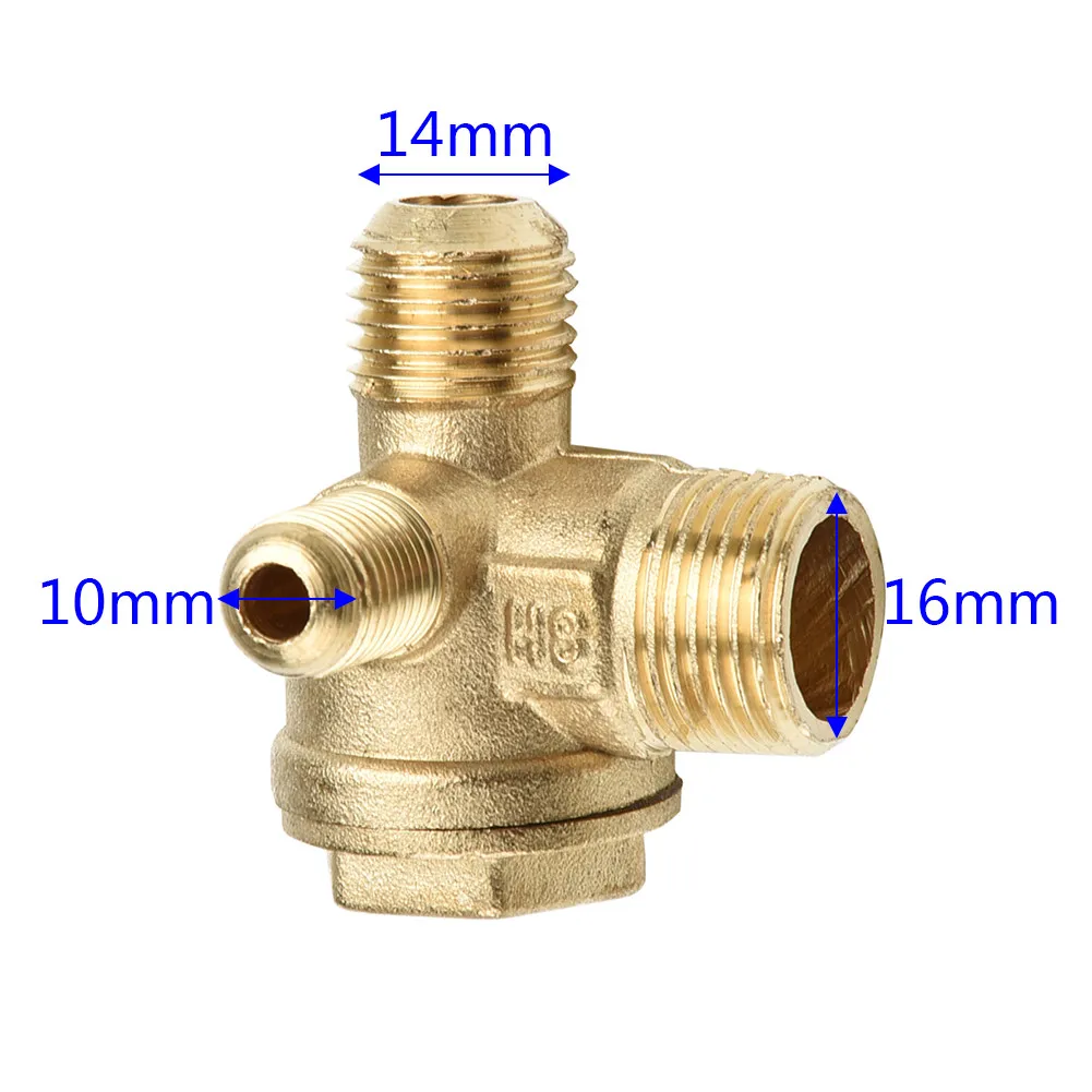 Air Pump Compressor Check Valve Brass Cut-Off Gold Oil-free Small Pumping 10*14*16mm One-way Cut-off Air Compressor Accessory
Air Pump Compressor Check Valve Brass Cut-Off Gold Oil-free Small Pumping 10*14*16mm One-way Cut-off Air Compressor Accessory