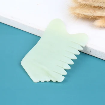 1×Natural Jade Stone Comb Board Scraping Gua Sha Massager Head Chest SPA Tool
1×Natural Jade Stone Comb Board Scraping Gua Sha Massager Head Chest SPA Tool