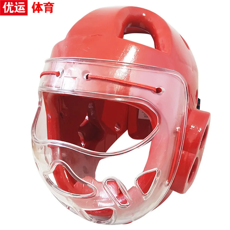 A Molding Helmet Mask Protector Karate Taekwondo Training Protection One-piece Head Guard
A Molding Helmet Mask Protector Karate Taekwondo Training Protection One-piece Head Guard