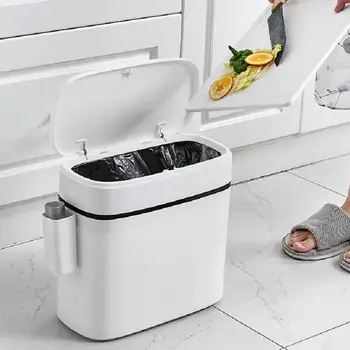12L Plastic Trash Can Simple Bathroom Waste Bin Toilet Dustbin Trash Basket Garbage Bucket Garbage Bag Holder Storage Container
12L Plastic Trash Can Simple Bathroom Waste Bin Toilet Dustbin Trash Basket Garbage Bucket Garbage Bag Holder Storage Container