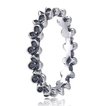 Authentic 925 Sterling Silver Ring Floral Linked Flower Rings With Black Enamel For Women Wedding Party Gift Fine Jewelry
Authentic 925 Sterling Silver Ring Floral Linked Flower Rings With Black Enamel For Women Wedding Party Gift Fine Jewelry