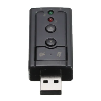 7.1 Channel 3D Speaker Audio Mic Sound Card USB Independent External Sound Card Adapter 3.5mm Jack Stereo Headset Converter
7.1 Channel 3D Speaker Audio Mic Sound Card USB Independent External Sound Card Adapter 3.5mm Jack Stereo Headset Converter