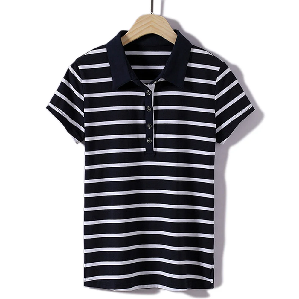 Women T Shirts Short Sleeves 17 Colors M Size to 4XL 90% Cotton Ladies Strip T-shirt For Women Shirt Over Size Collar Plus Size
Women T Shirts Short Sleeves 17 Colors M Size to 4XL 90% Cotton Ladies Strip T-shirt For Women Shirt Over Size Collar Plus Size