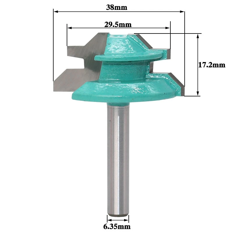 Free shipping 1PC Small Lock Miter Router Bit Anti-kickback 45 Degree 1/4 6.35mm Inch Stock Shank Tenon Cutter for Woodworking
Free shipping 1PC Small Lock Miter Router Bit Anti-kickback 45 Degree 1/4 6.35mm Inch Stock Shank Tenon Cutter for Woodworking