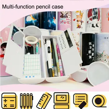 Multifunctional Pencil Case Organizer Creative Multi-Function Large-Capacity Pen Box With mirror
Multifunctional Pencil Case Organizer Creative Multi-Function Large-Capacity Pen Box With mirror
