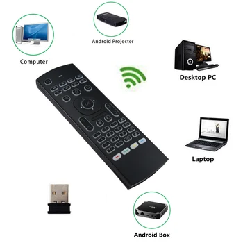 Backlight MX3 PRO Air Mouse Voice Remote Control 2.4G Wireless Keyboard MX3 English IR learning For T9 X96Max TV BOX
Backlight MX3 PRO Air Mouse Voice Remote Control 2.4G Wireless Keyboard MX3 English IR learning For T9 X96Max TV BOX