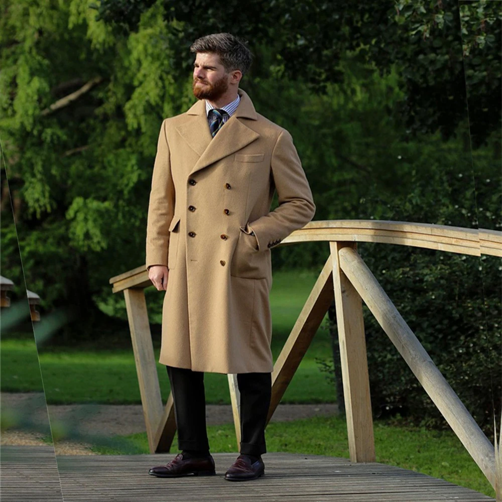 Зимнее двубортное вечерние костюм из шерсти на заказ смокинг Slim Fit праздничная