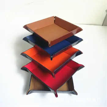 Spot creative storage tray pu customized foldable storage box pu tray dice plate desktop storage box
Spot creative storage tray pu customized foldable storage box pu tray dice plate desktop storage box