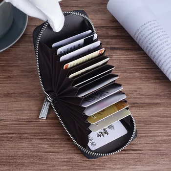 ZOVYVOL 12 bits Men Card Holder RFID Protector Cow Leather Card Wallet Multifunction Purse Carbon Fiber Black ID Card Holder2020
ZOVYVOL 12 bits Men Card Holder RFID Protector Cow Leather Card Wallet Multifunction Purse Carbon Fiber Black ID Card Holder2020