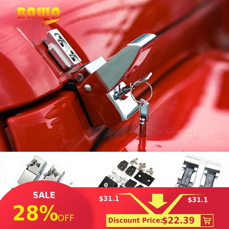 BAWA Lock Hood Set With Key for Jeep Wrangler JK JL 2007-2018 Engine Cover Accessories for Jeep Wrangler jk jl 2019
BAWA Lock Hood Set With Key for Jeep Wrangler JK JL 2007-2018 Engine Cover Accessories for Jeep Wrangler jk jl 2019