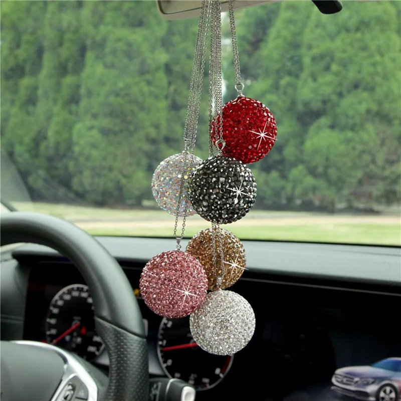 Diamond Crystal Ball Car Pendant Creative Auto Decoration Car Rear View Mirror Ornament Hanging Ornaments
Diamond Crystal Ball Car Pendant Creative Auto Decoration Car Rear View Mirror Ornament Hanging Ornaments