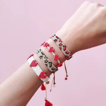 Go2boho Heart Bracelet For Women Fashion Leopard Jewellery Boho Miyuki Tassel Bracelets For Girl Bead Jewelry Friendship Gifts
Go2boho Heart Bracelet For Women Fashion Leopard Jewellery Boho Miyuki Tassel Bracelets For Girl Bead Jewelry Friendship Gifts