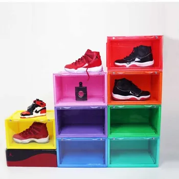 Transparent Shoe Box Color Magnetic Stackable Box Thickened Basketball Shoe Drawer Case Sundries Cabinet Dustproof Organizer
Transparent Shoe Box Color Magnetic Stackable Box Thickened Basketball Shoe Drawer Case Sundries Cabinet Dustproof Organizer