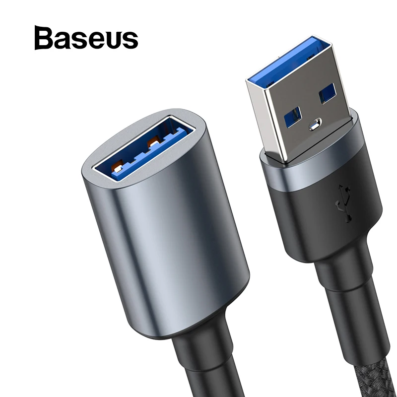 Baseus USB Extension Cable USB 3.0 Cable to USB 3.0 Micro USB OTG Cable for Smart TV PS4 HDD USB 3.0 Male to Female Data Cale
Baseus USB Extension Cable USB 3.0 Cable to USB 3.0 Micro USB OTG Cable for Smart TV PS4 HDD USB 3.0 Male to Female Data Cale