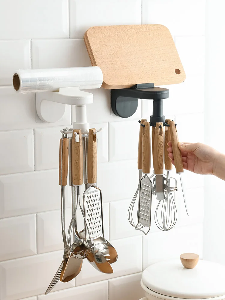 Wall Hanging Rotatable 360 °Retractable Hooks Free Punching No Trace Stickers Kitchen Storage Rack Shelf kitchen Gadgets tools
Wall Hanging Rotatable 360 °Retractable Hooks Free Punching No Trace Stickers Kitchen Storage Rack Shelf kitchen Gadgets tools