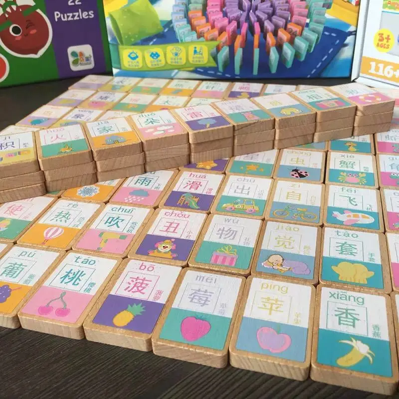 100 Pieces Double-Sided Macarons Domino Building Blocks Chinese Characters with Numbers Pattern Color Discrimination Knowledge M
100 Pieces Double-Sided Macarons Domino Building Blocks Chinese Characters with Numbers Pattern Color Discrimination Knowledge M