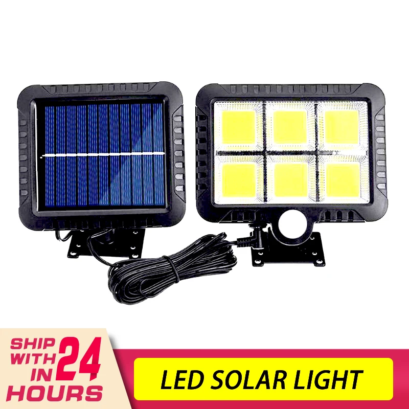 120W LED Solar Light Outdoors Solar Garden Light PIR Motion Sensor Split Solar Wall Light Spotlights Security Emergency Lamp
120W LED Solar Light Outdoors Solar Garden Light PIR Motion Sensor Split Solar Wall Light Spotlights Security Emergency Lamp