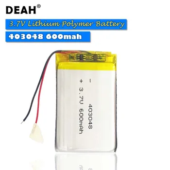 1/2PCS 3.7V Lipo cells 403048 600mah Lithium Polymer Rechargeable Battery For MP3 MP4 Tachograph Bluetooth speaker Toy LED Lamp 
1/2PCS 3.7V Lipo cells 403048 600mah Lithium Polymer Rechargeable Battery For MP3 MP4 Tachograph Bluetooth speaker Toy LED Lamp