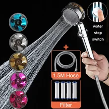Strong High Pressure Water Saving Shower Head with Filter and Hose 360 Degrees Rotating Turbo Bathroom Massage Rainfall Shower
Strong High Pressure Water Saving Shower Head with Filter and Hose 360 Degrees Rotating Turbo Bathroom Massage Rainfall Shower