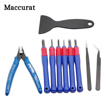 Maccurat 10Pcs/set Clean-up tool Kit Collect File Chisel Tweezers Blade Pliers Alloy Set Moulding Tool for 3D Printer printout
Maccurat 10Pcs/set Clean-up tool Kit Collect File Chisel Tweezers Blade Pliers Alloy Set Moulding Tool for 3D Printer printout
