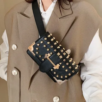 Popular Rivet Decoration Small Bag for Women 2020 New Korean Version of Ladies Fashion Single Shoulder Bag Chain Crossbody Bag
Popular Rivet Decoration Small Bag for Women 2020 New Korean Version of Ladies Fashion Single Shoulder Bag Chain Crossbody Bag