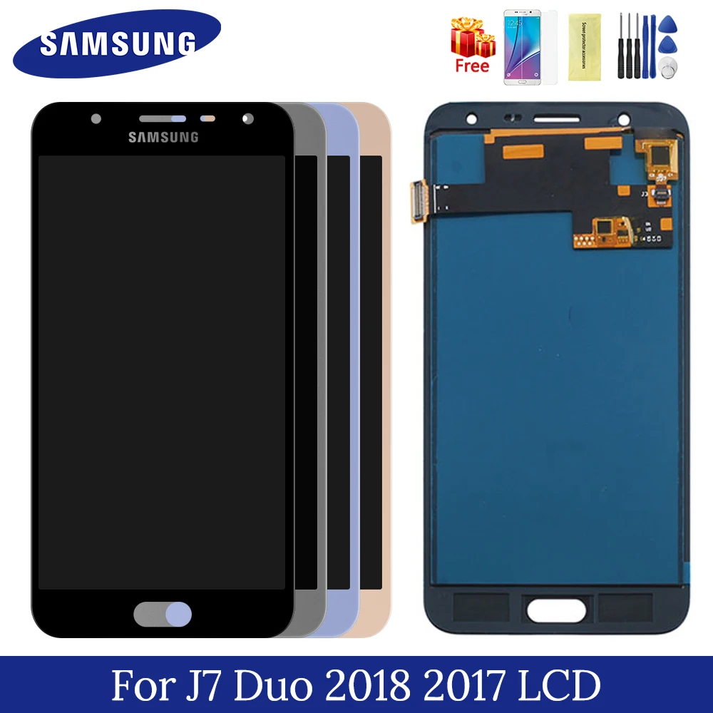 Samsung Galaxy J7 Duo J720 LCD J720F SM-J720F Display Super TFT digitizer assembly touch screen replacement with frame for J720
Samsung Galaxy J7 Duo J720 LCD J720F SM-J720F Display Super TFT digitizer assembly touch screen replacement with frame for J720