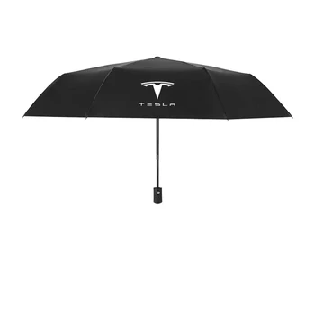 Car Styling Three-fold Double Layer Umbrella Windproof Automatic Sun Beach Umbrella for Tesla Model 3 Model X S Accessories 
Car Styling Three-fold Double Layer Umbrella Windproof Automatic Sun Beach Umbrella for Tesla Model 3 Model X S Accessories