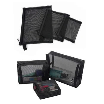 6 Pcs Zipper Mesh Bags, Pack Of 3 (S/M/L), Beauty Makeup Cosmetic Accessories Organizer, Travel Toiletry Kit Set Storage Pouch,
6 Pcs Zipper Mesh Bags, Pack Of 3 (S/M/L), Beauty Makeup Cosmetic Accessories Organizer, Travel Toiletry Kit Set Storage Pouch,