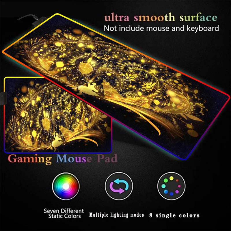 Golden Anime DIY Customized RGB Gaming Illumination Mouse Pad Desk Computer Mouse Mat Personalized Mousepad Factory Direct Sale
Golden Anime DIY Customized RGB Gaming Illumination Mouse Pad Desk Computer Mouse Mat Personalized Mousepad Factory Direct Sale