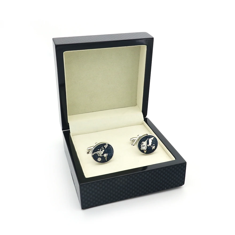 New Arrival Luxurious Wooden Cuff Links Box 6pcs/lot Black Carbon Fibre Design Gift Package For Men's Cufflinks Display Box
New Arrival Luxurious Wooden Cuff Links Box 6pcs/lot Black Carbon Fibre Design Gift Package For Men's Cufflinks Display Box