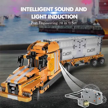 CaDA Technic Port Truck Engineering Car Building Blocks 10 IN 1Compatible Mark Truck Simulation Model Bricks Toys for Kids Boys
CaDA Technic Port Truck Engineering Car Building Blocks 10 IN 1Compatible Mark Truck Simulation Model Bricks Toys for Kids Boys