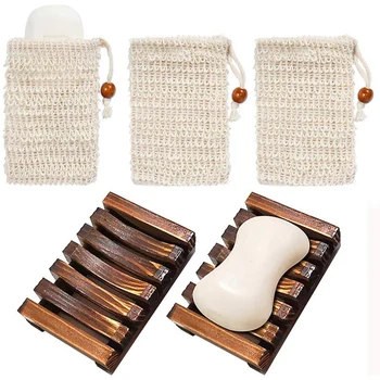 Handmade Wooden Soap Racks for Bathroom and Kitchen Accessories, Soap Bags, Facial Soap Protection Bags (5 Pieces)
Handmade Wooden Soap Racks for Bathroom and Kitchen Accessories, Soap Bags, Facial Soap Protection Bags (5 Pieces)