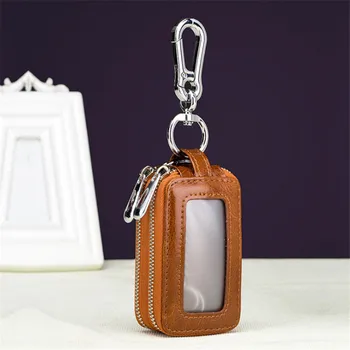 New Arrival Genuine Leather Men Car Key Holders Housekeeper Multifunctional Double Zipper Square Home Key Case Women Key Wallet
New Arrival Genuine Leather Men Car Key Holders Housekeeper Multifunctional Double Zipper Square Home Key Case Women Key Wallet