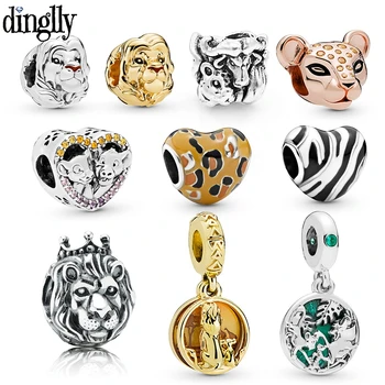 DINGLLY 2Pcs Lion King Beaded Charm Original Lion Simba Mufsa Pendant Fit Brands Boys Bracelet Bangle Child Jewelry Necklace
DINGLLY 2Pcs Lion King Beaded Charm Original Lion Simba Mufsa Pendant Fit Brands Boys Bracelet Bangle Child Jewelry Necklace