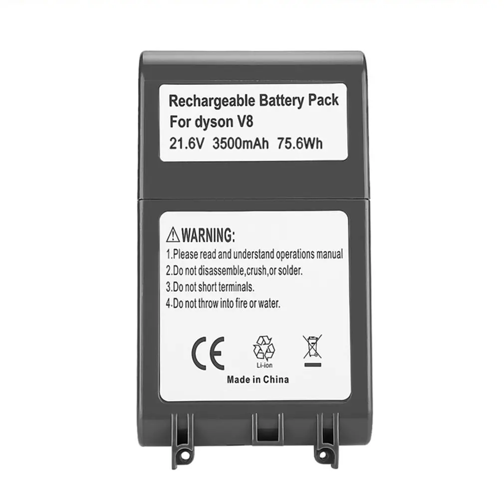 3500mAh 21.6V Battery For Dyson V8 Battery for Dyson V8 Absolute/Fluffy/Animal/Li-ion Vacuum Cleaner Rechargeable Battery
3500mAh 21.6V Battery For Dyson V8 Battery for Dyson V8 Absolute/Fluffy/Animal/Li-ion Vacuum Cleaner Rechargeable Battery