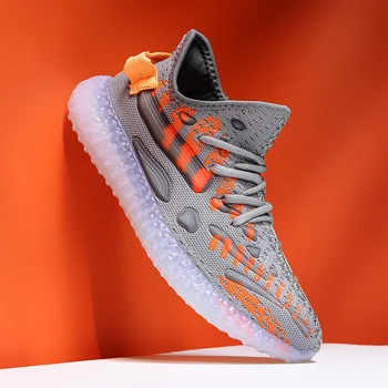 Summer Trend Men's Casual Shoes Light Breathable Mesh Men Fashion Sneakers Outdoor Non-slip Luminous Shoes Zapatos De Hombre 
Summer Trend Men's Casual Shoes Light Breathable Mesh Men Fashion Sneakers Outdoor Non-slip Luminous Shoes Zapatos De Hombre