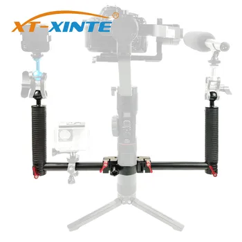 XT-XINTE Metal Dual Handheld Grip Extended Bracket Gimbal Camera Stabilizers for Zhiyun for DJI Ronin S For feiyu Gimbal
XT-XINTE Metal Dual Handheld Grip Extended Bracket Gimbal Camera Stabilizers for Zhiyun for DJI Ronin S For feiyu Gimbal