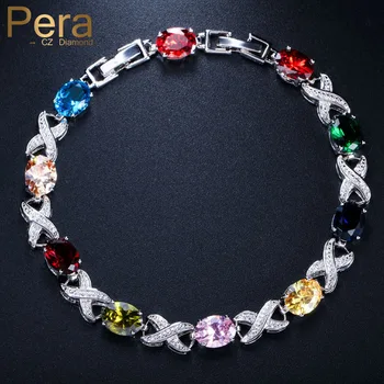 Pera Trendy Colorful White Oval Cubic Zirconia Crystal Women Round Bangle Bracelet for Banquet Prom Party CZ Paved Jewelry B165
Pera Trendy Colorful White Oval Cubic Zirconia Crystal Women Round Bangle Bracelet for Banquet Prom Party CZ Paved Jewelry B165